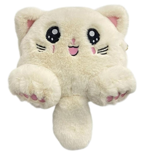 Plush Cat Mini Zipper Bag