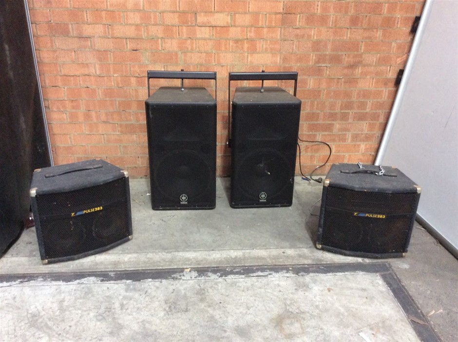 Yorkville Pulse 283 Passive Speaker & Yamaha Powered Speaker (Lot of 4)