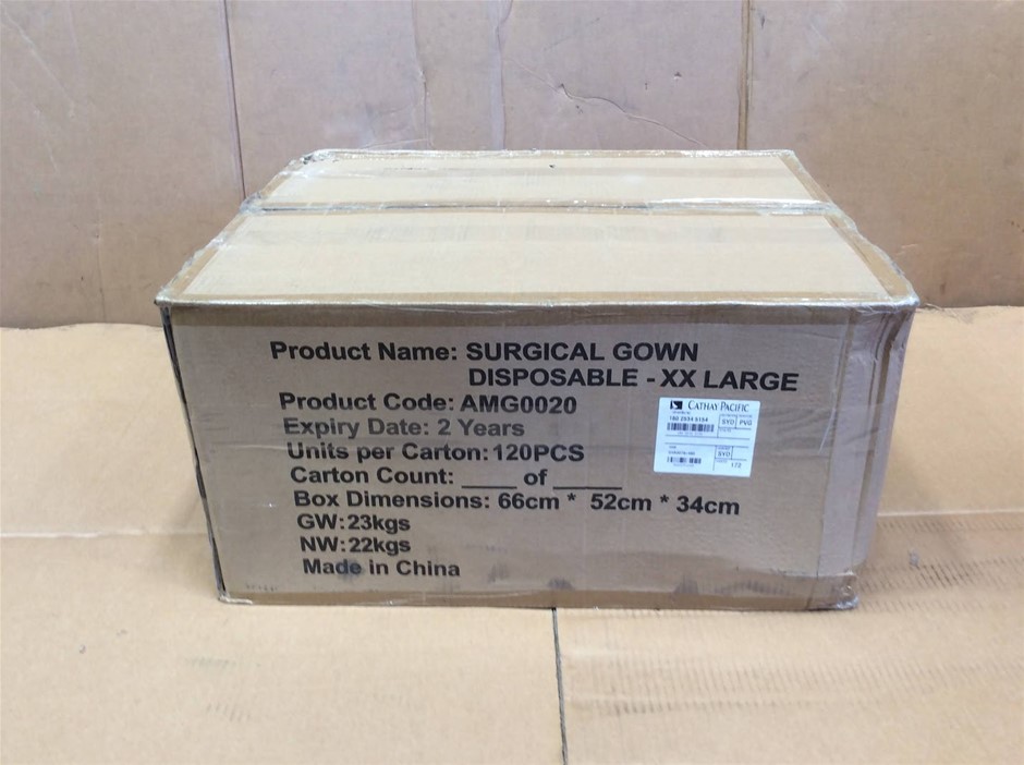 RuiKang AMG0020 Disposable Medical Surgical Gown Disposable XX Large - New