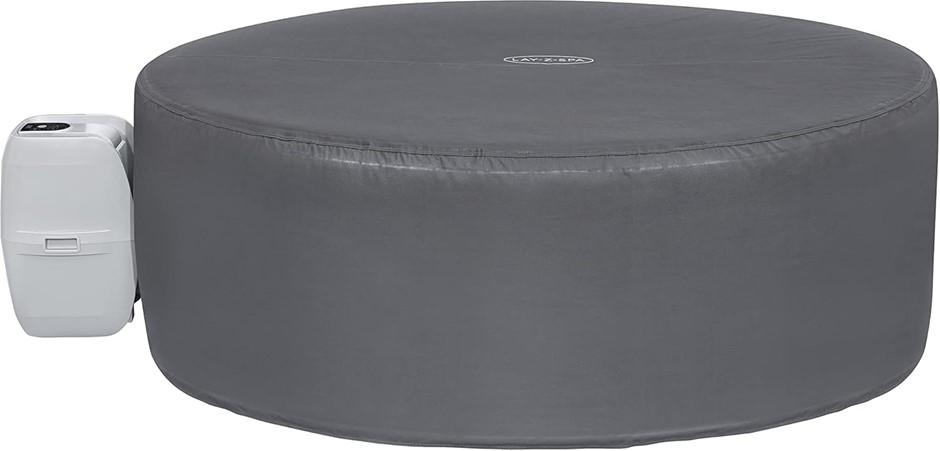 LAY-Z-SPA Small Round Thermal Hot Tub Cover, 180cm x 66cm, Grey.