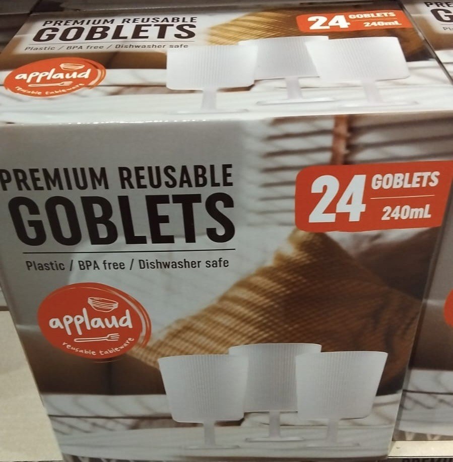 SIGNATURE 24pk Reusable Goblets.