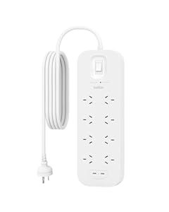 Belkin Connect 8-Outlet Surge Protector with Dual USB-C 30W, Dual USB-C Por