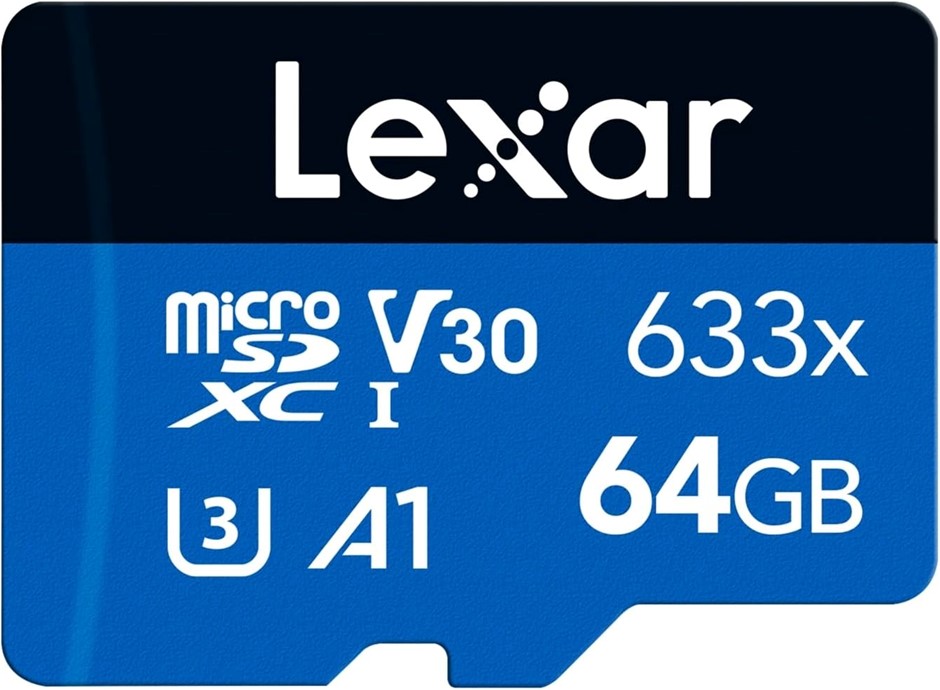Lexar 633x 64GB Micro SD Card, microSDXC UHS-I Card W/O SD Adapter, microSD