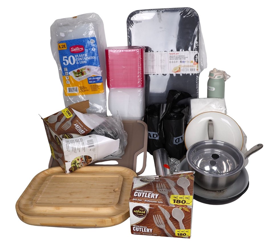 Assorted Kitchen Products, inc. GLAD & MIU, And More. NB: Not in original p