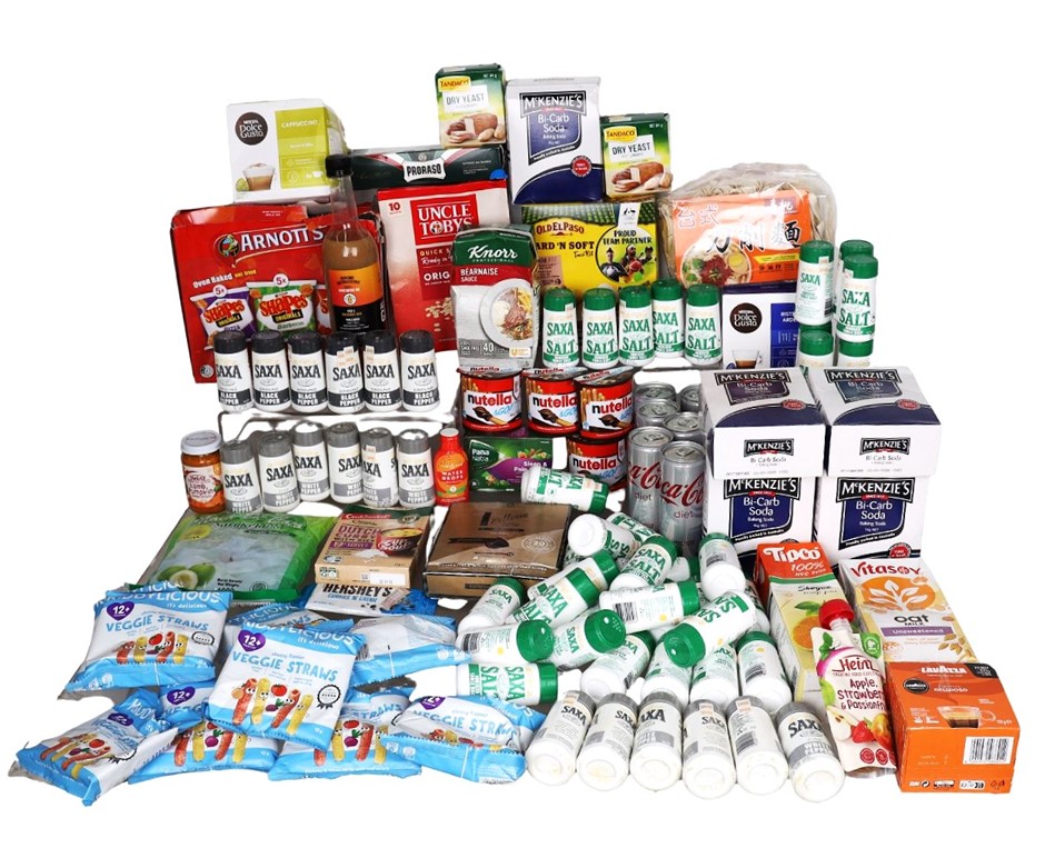 Assorted Food Products, Incl: ARNOTT'S, NESCAFE & More. NB: Some damaged pa