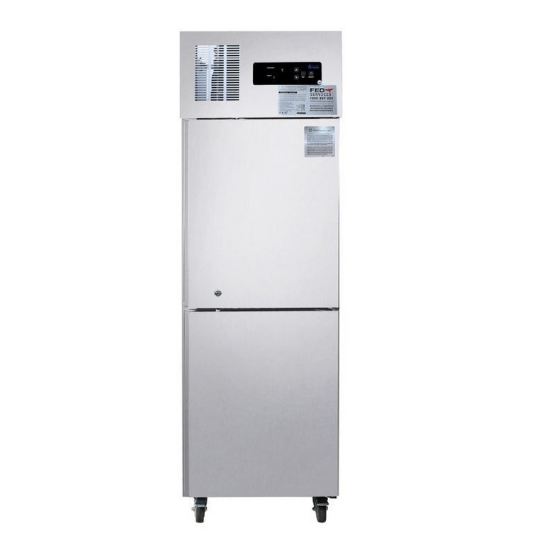 500L Two Split S/S Door Upright Freezer