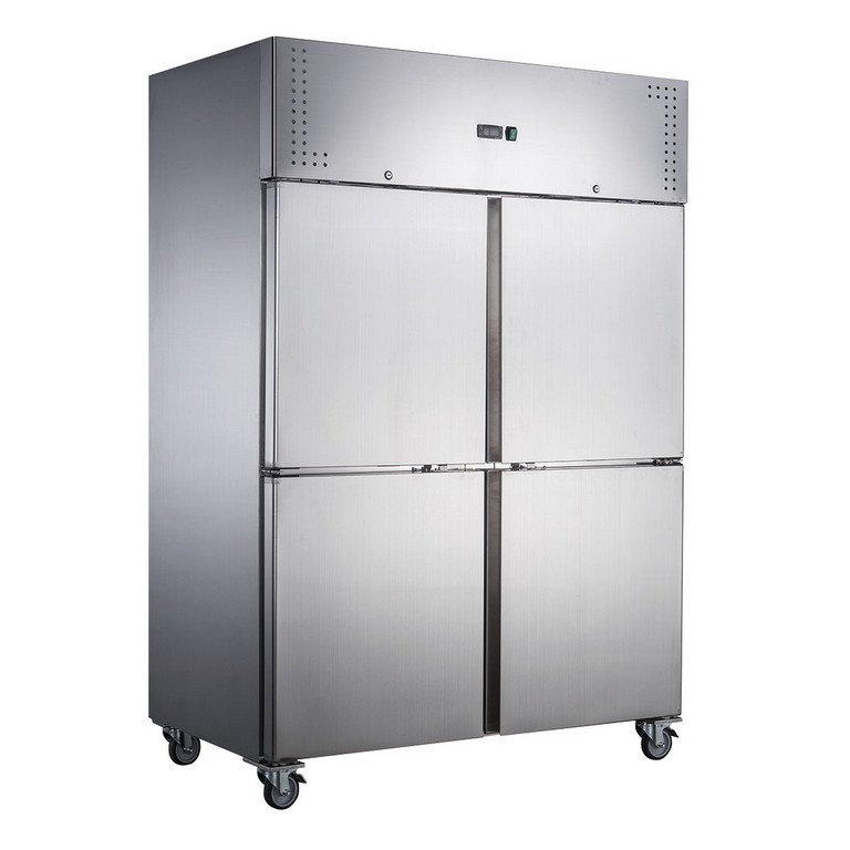 Four S/S Door Upright Fridge