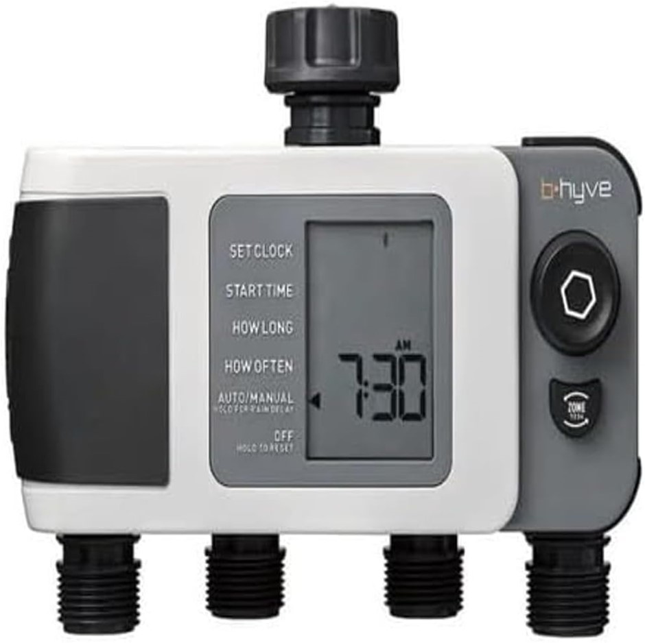 ORBIT B-Hyve XD 4 Station Smart Bluetooth Hose Tap Timer with Optional Wi-F