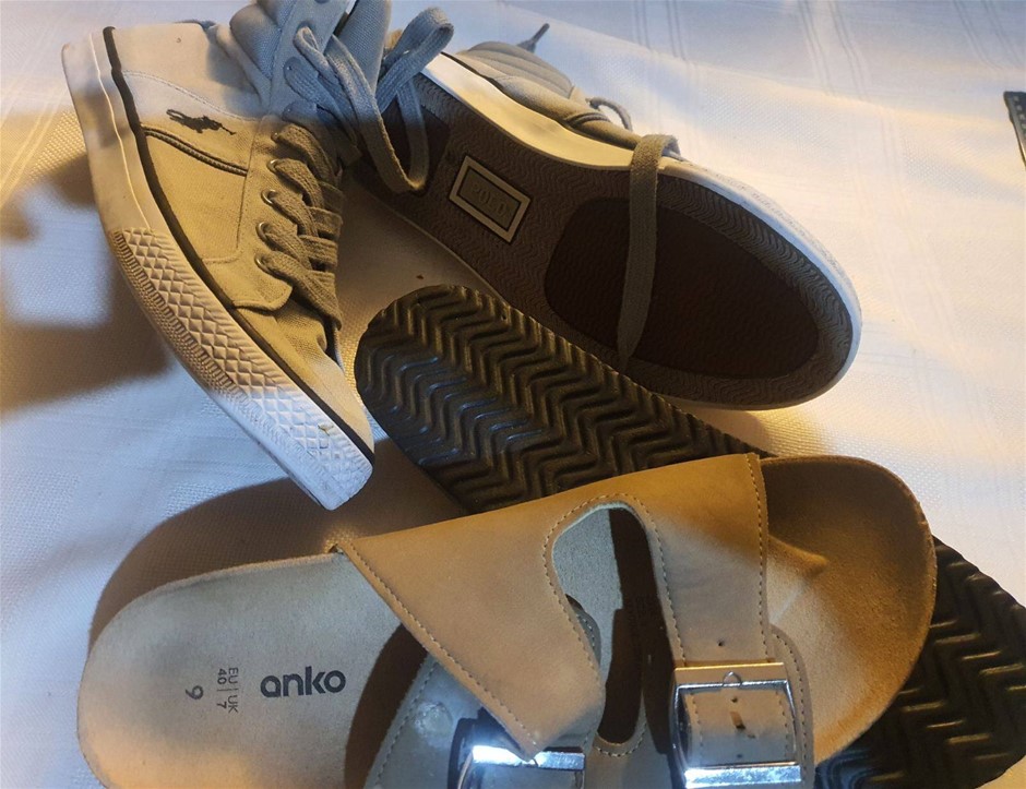 Polo High Cut 28cm and Anko Sandals 9 As New . Others