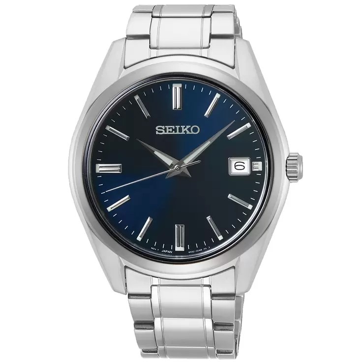 SEIKO Men's Stainless Steel Quartz Dress Watch, Blue, Model SUR309P. Buyer