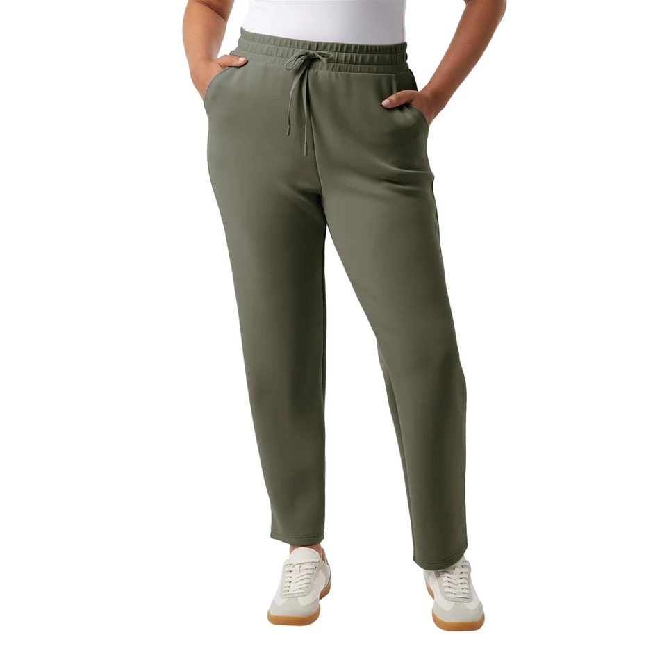 32DEGREES Women's Sueded Tech Pants, Size S, Green. Buyers Note - Discount