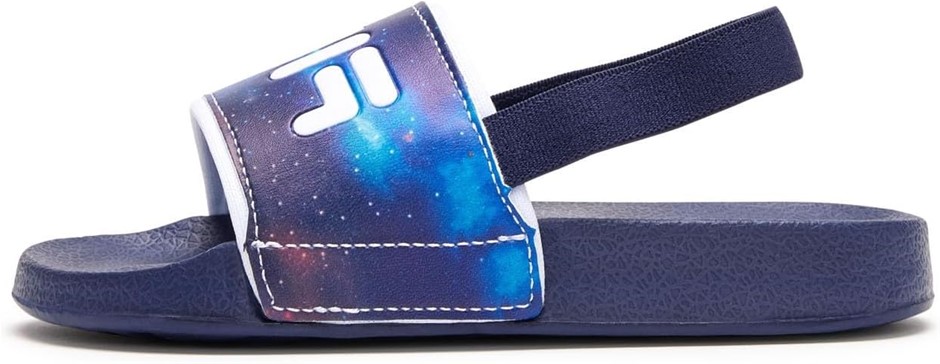 FILA Kid's Laviano Slide, Navy/Multi, UK 7 / Eu 25 / 8 US Little Kid. Buye