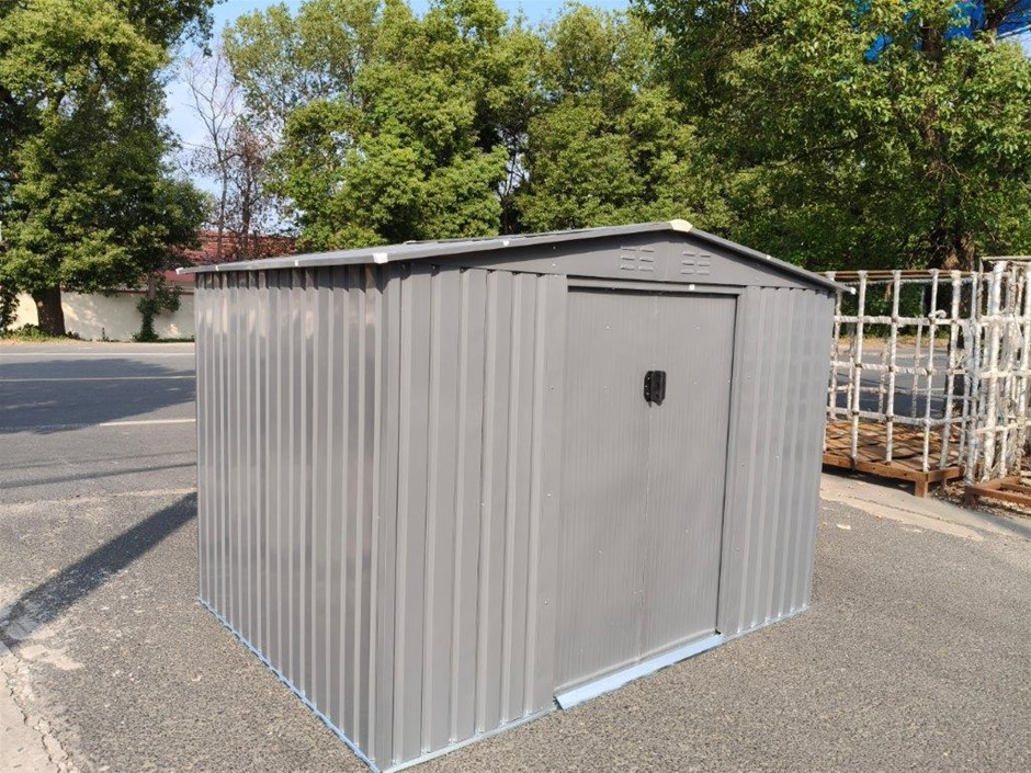 Unused 2025 Landhonor 6ft x 8ft Galvanized Apex Roof Metal Shed LHR-MS0608