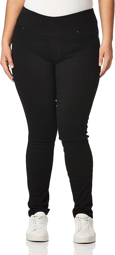 LEE Women's Sculpting Slim Fit Skinny Leg Pull on Jeans, Size 16W Medium, B