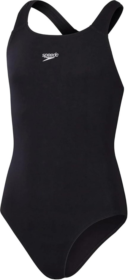 SPEEDO Endurance+ Medalist Swimsuit, Size AU8, Black, 8-134710001. RRP: $75