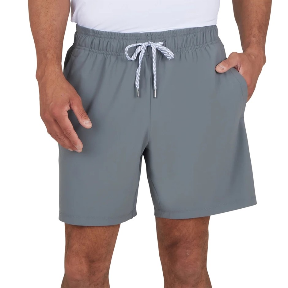 2 x REFLEX Men's Warp Shorts, Size L, Grey. Buyers Note - Discount Freight