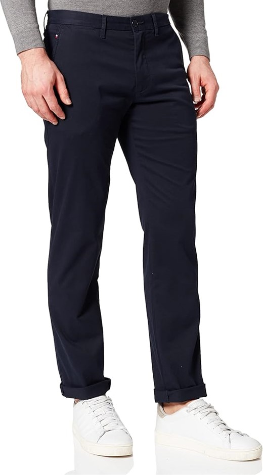 TOMMY HILFIGER Men's 1985 Denton Chino, Size 38x32, Desert Sky (DW5), MW0MW