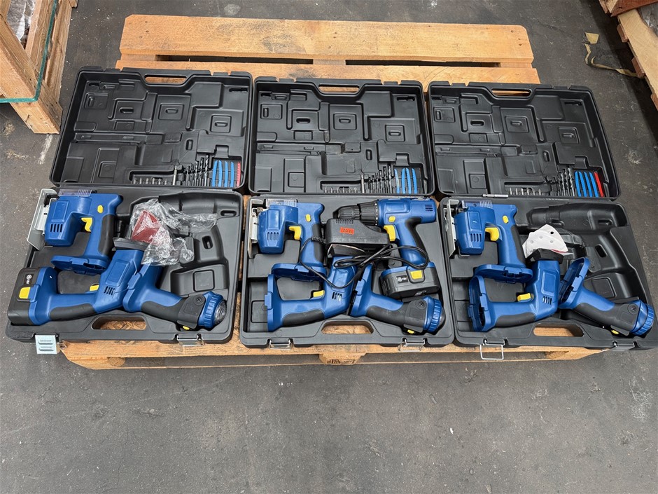 18V Power Tool set of 4pc x 3 units