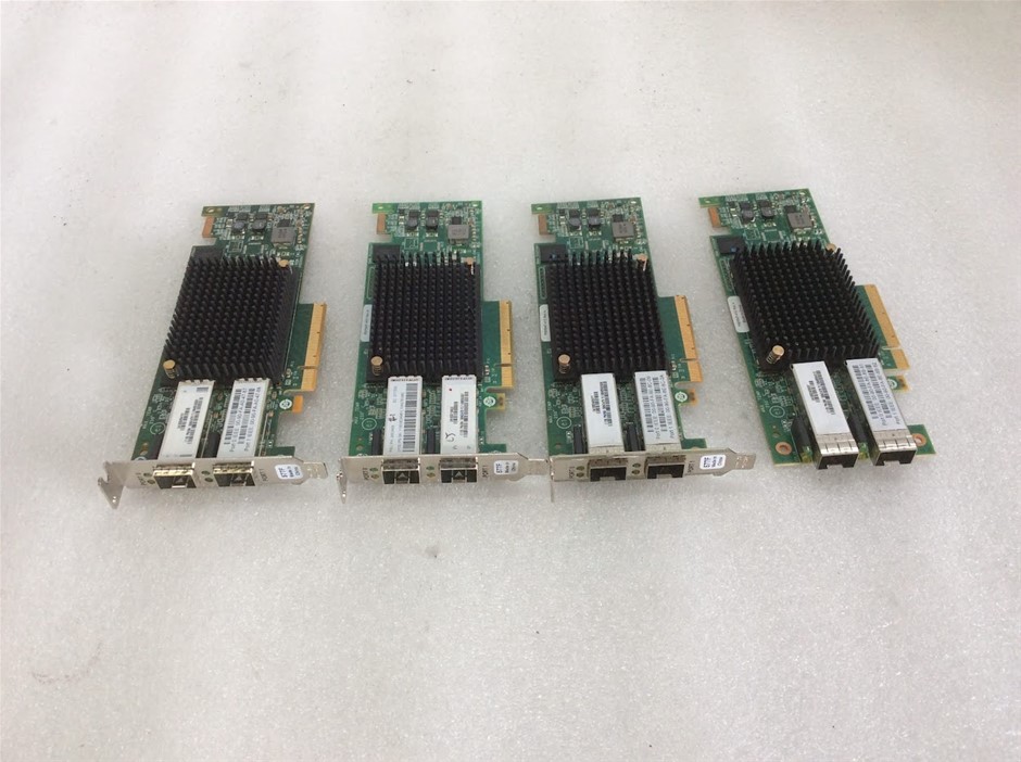 Emulex Dual Port Fibre Channel PCIe Network Adapter (Lot of 4)