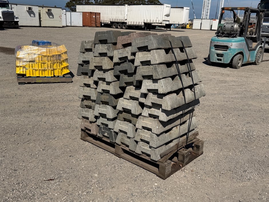 Large Qty of Assorted Concrete Bases