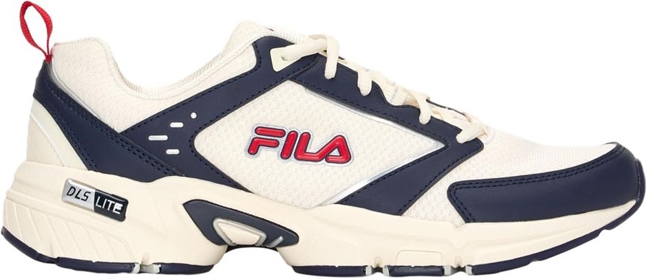 FILA Men's Decimus 8 Light Sneaker, Tofu/Fnavy/Fred, Size 10 US (SM8626).