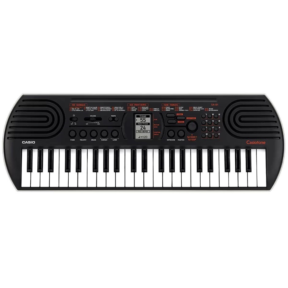 CASIO Casiotone 44 Key Portable Mini Keyboard, Model SA-81. NB: Retail retu
