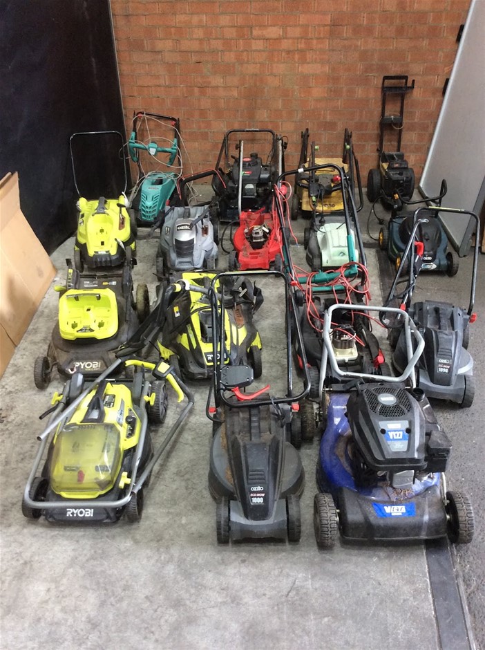 Mixed Electric And Petrol Lawn Mowers