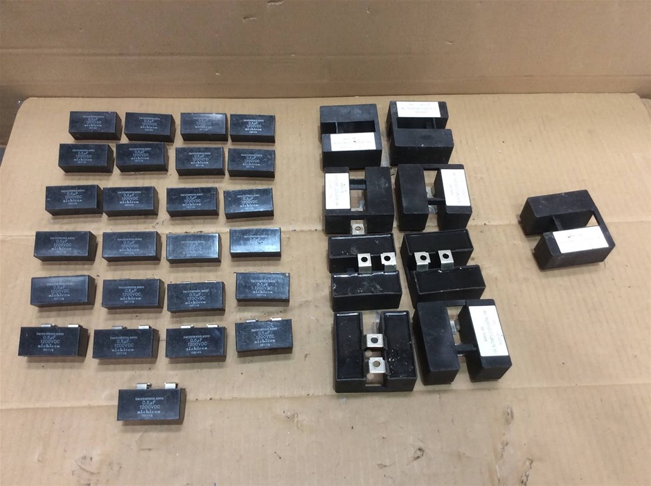 Soshin SCK78P122D205K-06 400V+Nichicon EM1220R50DLN3HU 0.5µF (Lot of 34)