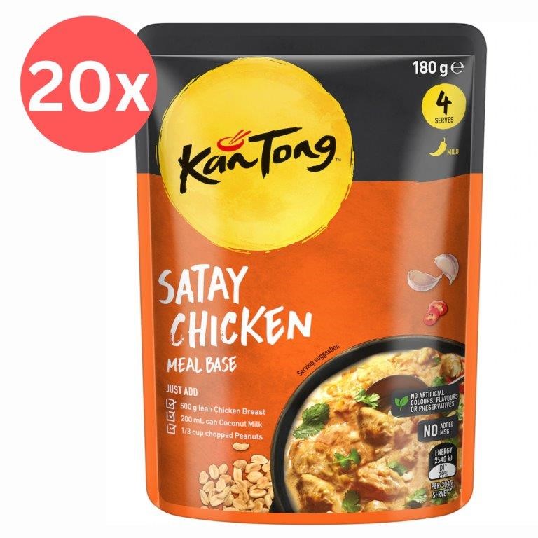 20x Kan Tong Satay Chicken Meal Base Cooking Sauce 180g BB: 17/11/2