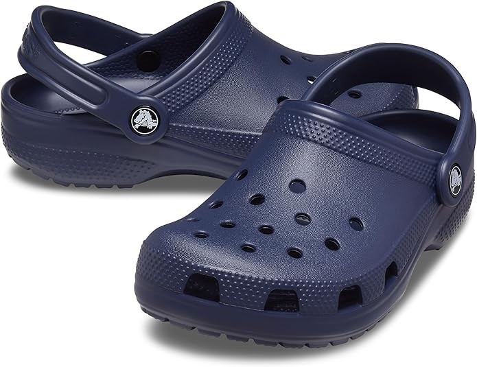 CROCS Kids' Classic Clogs, Size US c11, Navy. NB: some use.