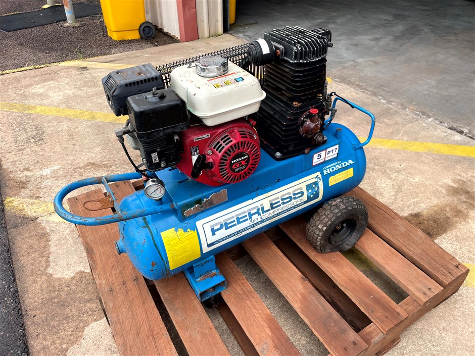 Honda Peerless Air Compressor P17/GX200 Compressor Auction (0004 ...