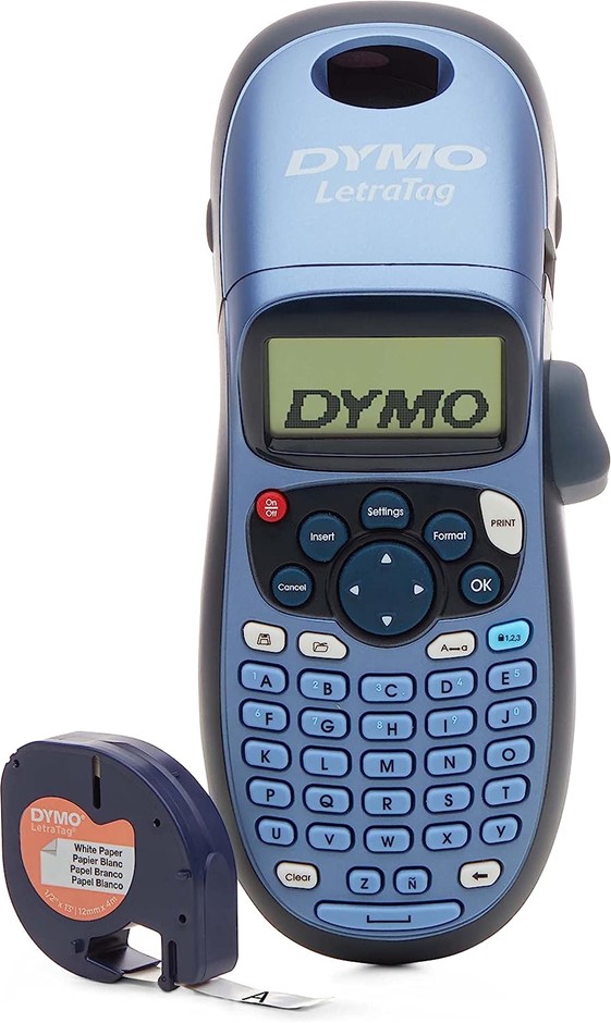 DYMO LetraTag LT-100H Handheld Label Maker, Blue. Buyers Note - Discount F