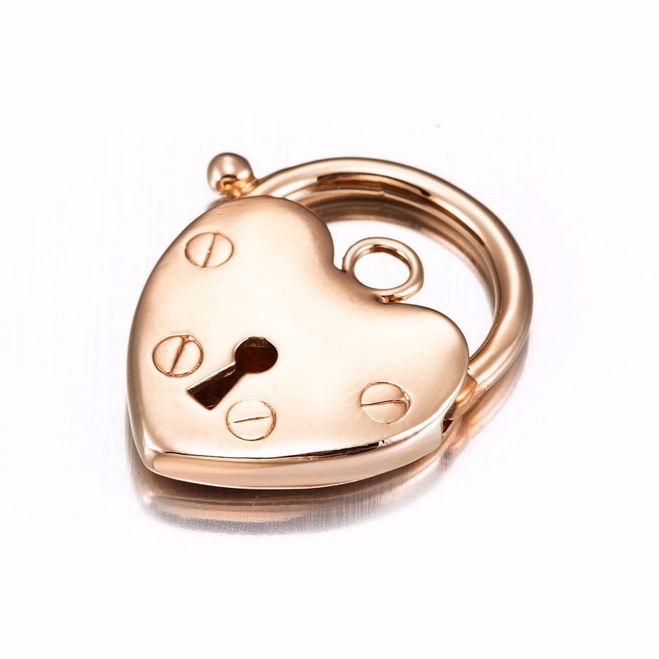 Classic Rose Gold Plated Plain Heart Locket
