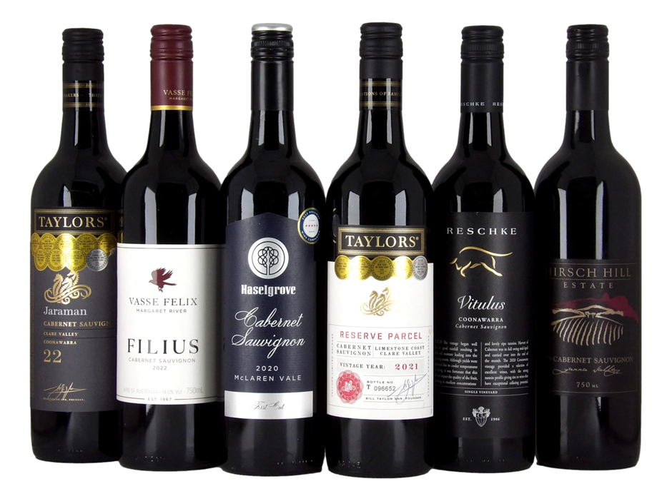 Australian Cabernet Sauvignon Pack (6x 750mL), Aus.