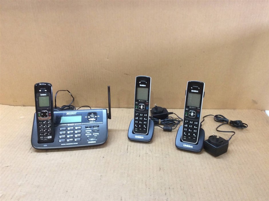 Uniden XDECT Cordless Phone System With Answering Machine (Lot of 3)