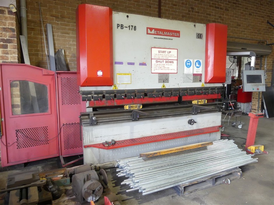 2012 Metal Master PB-176 Hydraulic Plate Bending Machine (Brake Press)