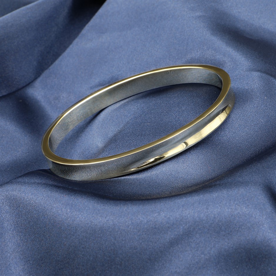 Classic 925 Sterling Silver Plated Bangle