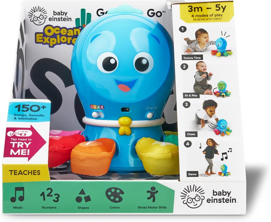 BABY EINSTEIN Ocean Explorers Go Opus Go 4-in-1 Crawl & Chase Activity Lear