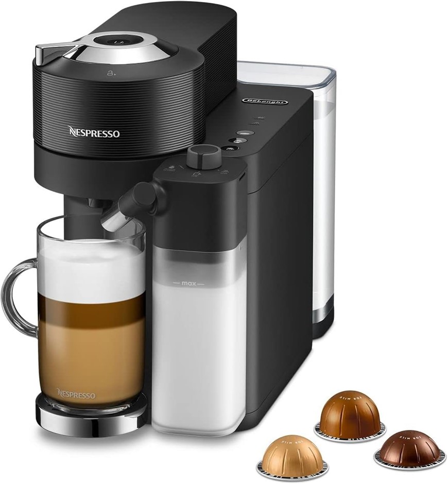 DE'LONGHI Nespresso Vertuo Lattissima Automatic Coffee Machine with Automat