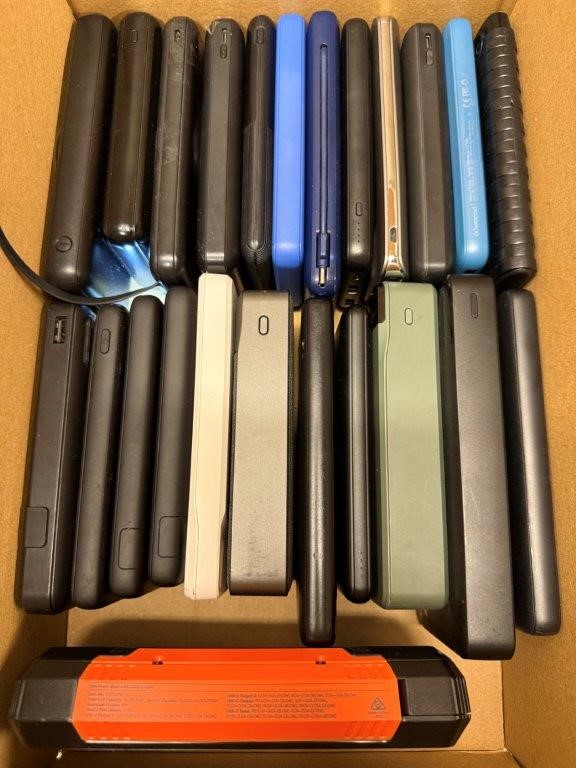 Approx 24 x Assorted Power Banks