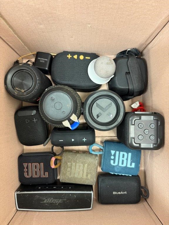 13 x Assorted Potable Bluetooth Speakers including