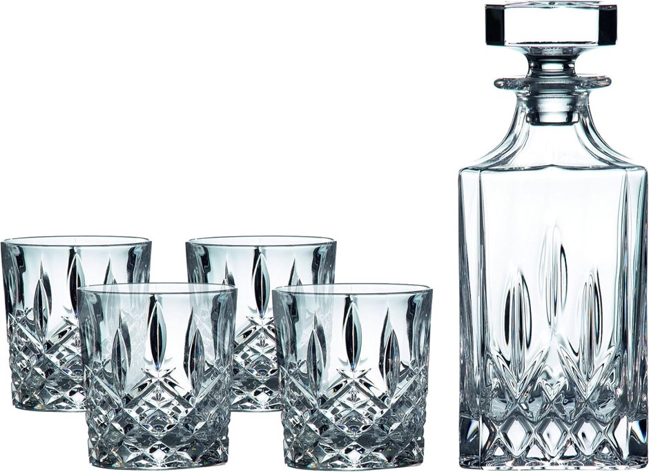 ROYAL DOULTON Decanter Sets Spirit Square Decanter (Set of 4), Clear. NB: S