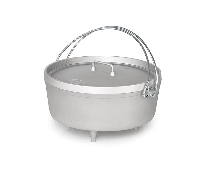 GSI Outdoors 12-Inch Aluminum Dutch Oven (Silver, 5-Quart)