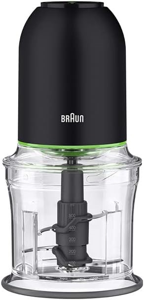 BRAUN MultiPractic 3 Chopper with QuadBlade Stainless Steel Blade, Black, C