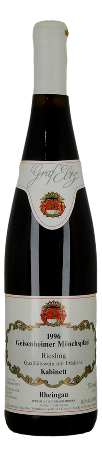 Graf Eltz Geisenheimer Monchspfad Riesling 1996 (6x 750mL), Germany.