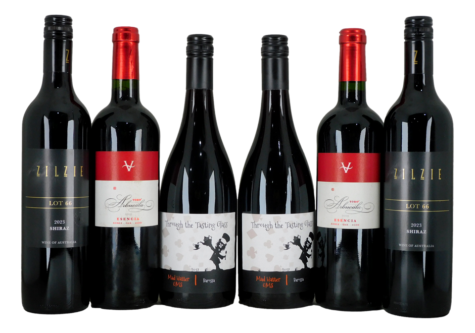 Pack of Assorted Red Wine (6x 750mL), Multi Region.