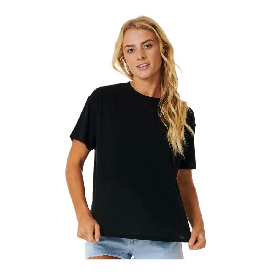 RIP CURL Women's Classic Relaxed T-Shirt, Size M, Black. RRP: $50. Buyers