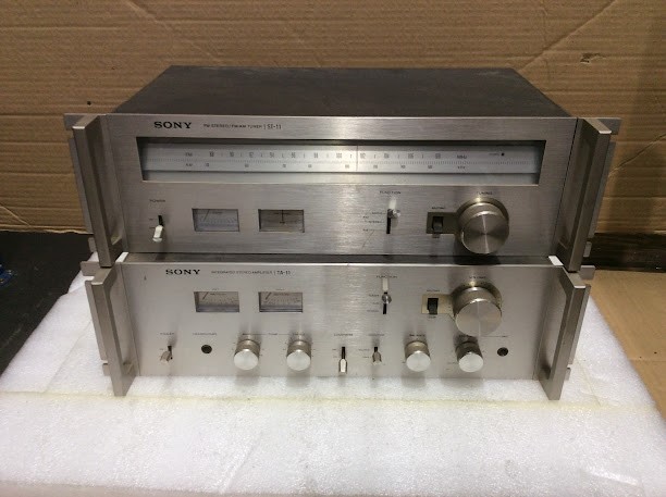 Sony ST-11 FM Stereo/FM-AM Tuner&Sony TA-11 Stereo Amplifier (Lot of 2)