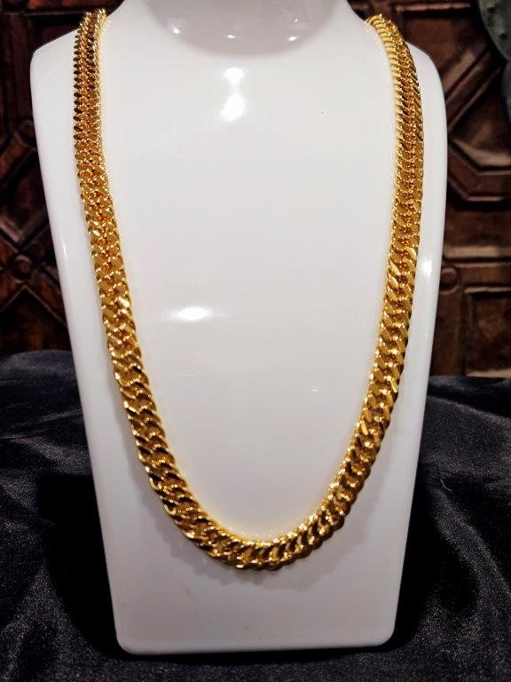 18k Italy Stamped Yellow Gold Filled  Chain-Quality Guarantee-50cm