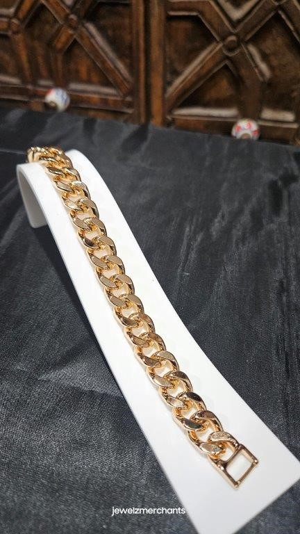 18k Italy Stamped Rose Gold Filled Bracelet-Quality Guarantee-18.5cm